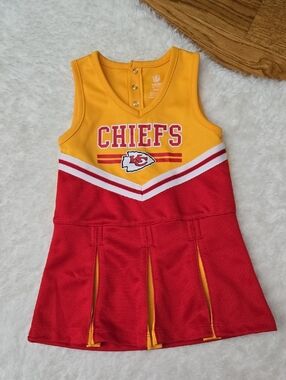 NFL Team KC Chiefs Cheer Dress, Toddler Girl 3T